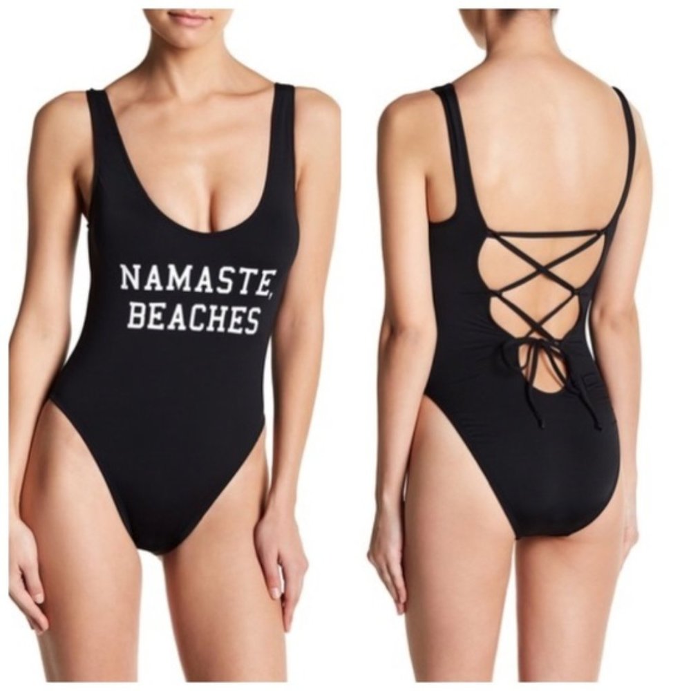 The Bikini Lab Strappy Back Swimsuit M